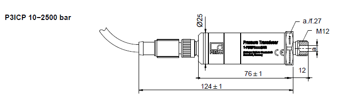 P3ICP壓力傳感器尺寸