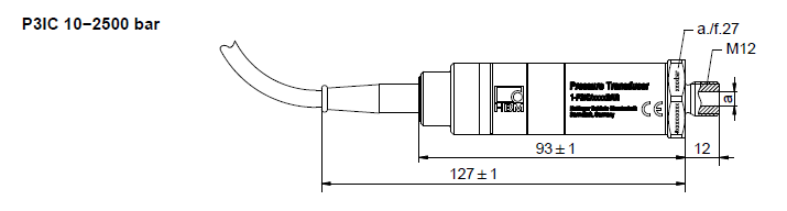 德國(guó)HBM P3IC壓力傳感器尺寸