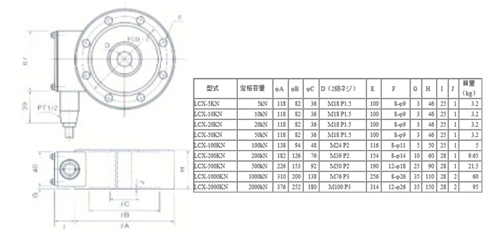 LCX-50KN產(chǎn)品尺寸圖