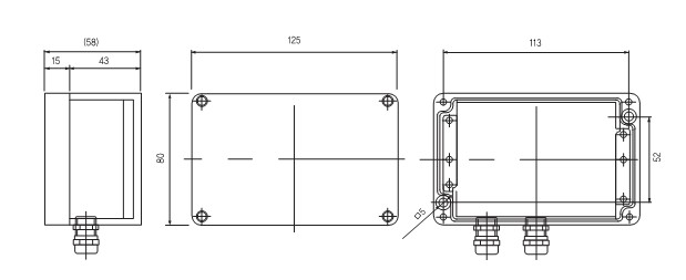 DN-AM120放大器尺寸